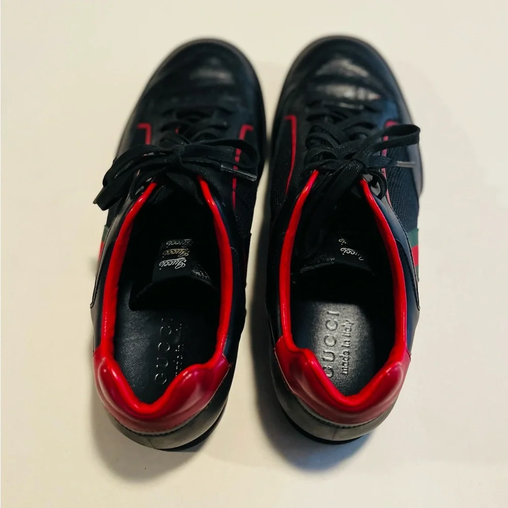 Gucci Vintage Tennis 83 Web Low Top Men’s Sneakers Size 7 - Picture 2 of 8